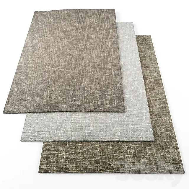 Asiatic tweed rugs 3D Model Asiatic tweed rugs 3D Model
