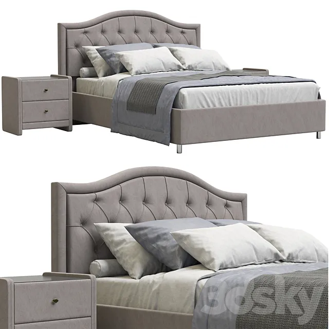 Askona Carolina Bed 3D Model Askona Carolina Bed 3D Model
