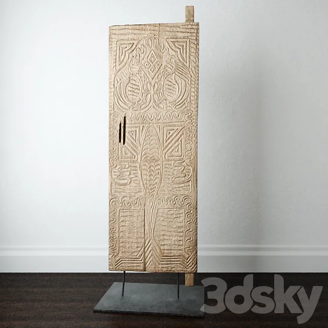 Asmat Door Decor _ Jeffan 3DModel Asmat Door Decor _ Jeffan 3DModel