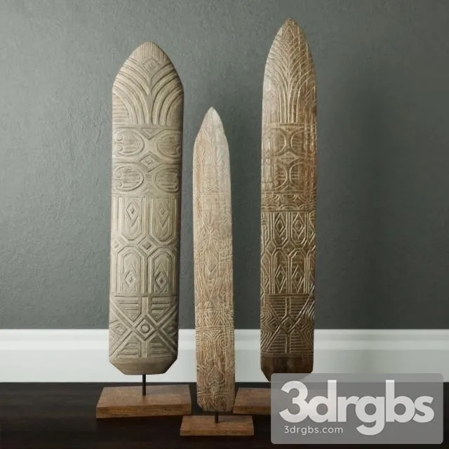 Asmat Sculpture 3D Model Download