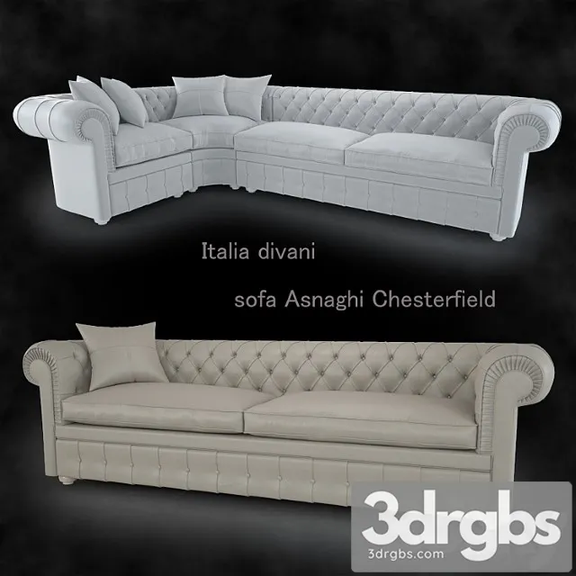 Asnaghi Chesterfield Sofa 3D Model Download Asnaghi Chesterfield Sofa 3D Model Download