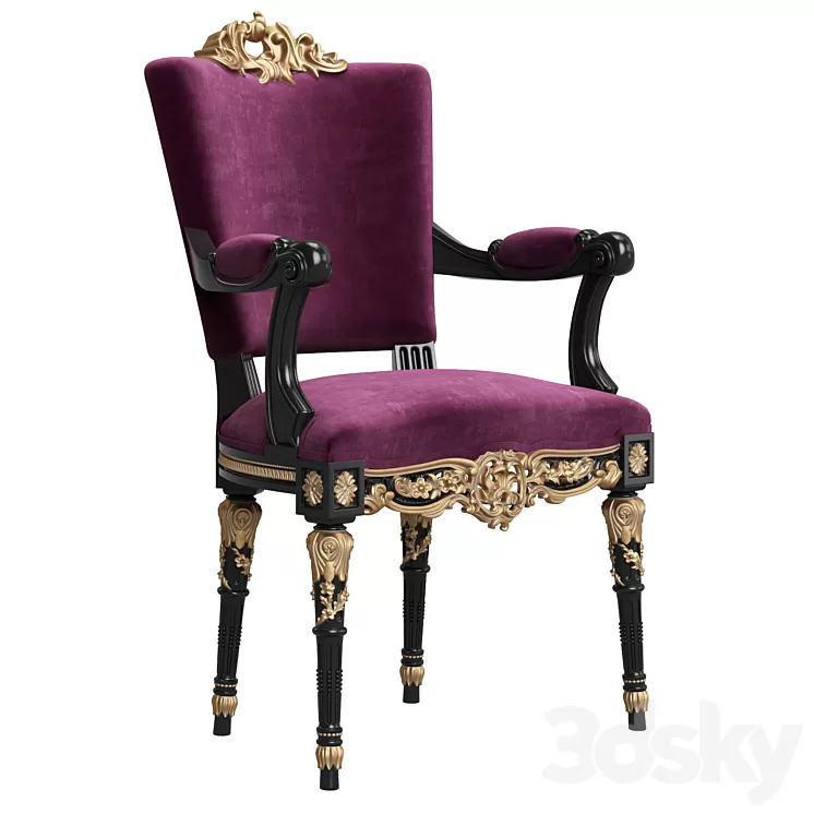 Asnaghi Interiors Olympia Armchair 3D Model Asnaghi Interiors Olympia Armchair 3D Model