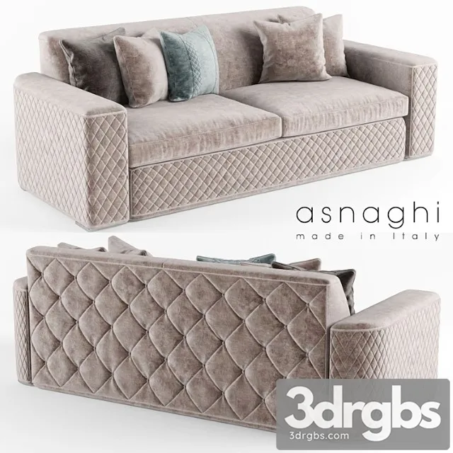 Asnaghi lybra sofa 2 3D Model Download Asnaghi lybra sofa 2 3D Model Download