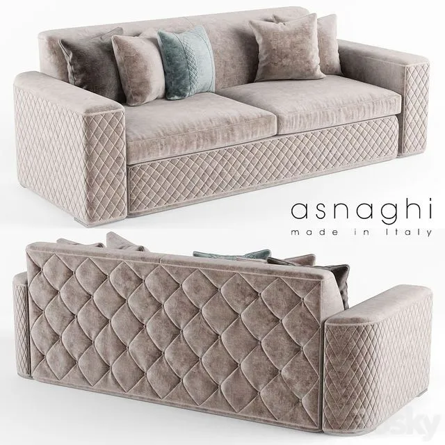 asnaghi lybra sofa 3D Model asnaghi lybra sofa 3D Model