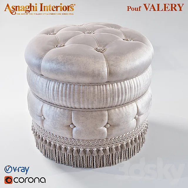 ASNAGHI POUF VALERY 3DModel