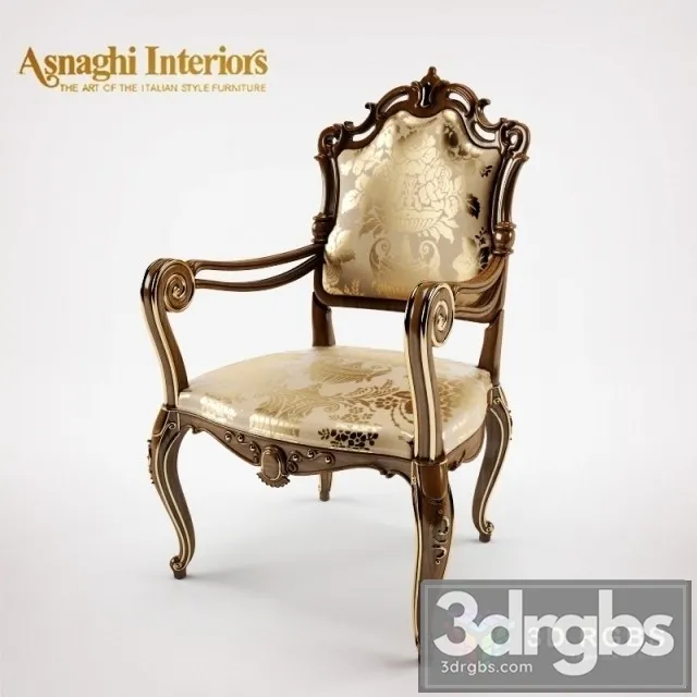Asnaghi Robert Armchair 3D Model Download Asnaghi Robert Armchair 3D Model Download