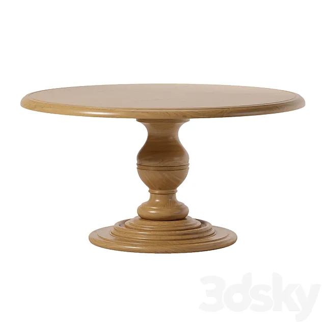 Asolo Dining Table 3D Model
