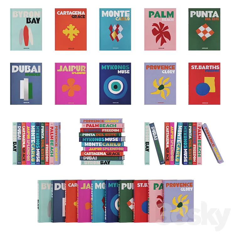 Assouline 2 books 3D Model Free Download