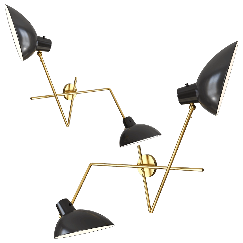 Astep – Wall lamp VV Cinquanta Twin 3D Model Astep – Wall lamp VV Cinquanta Twin 3D Model