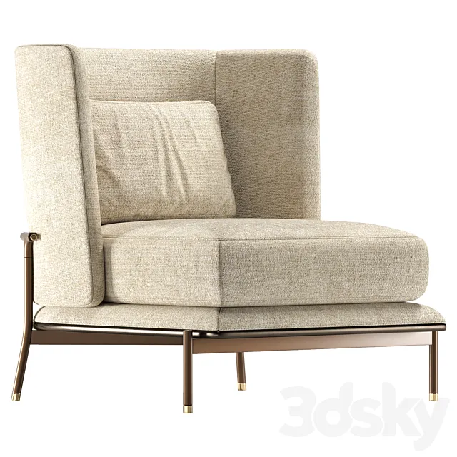Aster – Gae armchair 3D Model