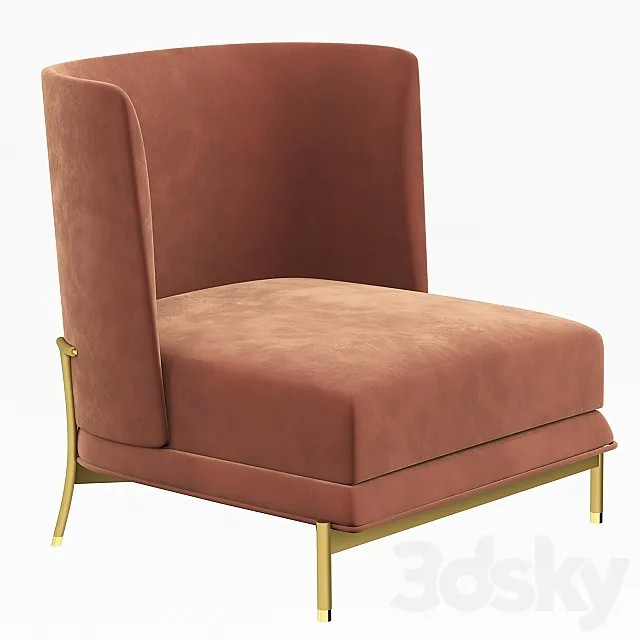 Aster gae armchair 3D Model