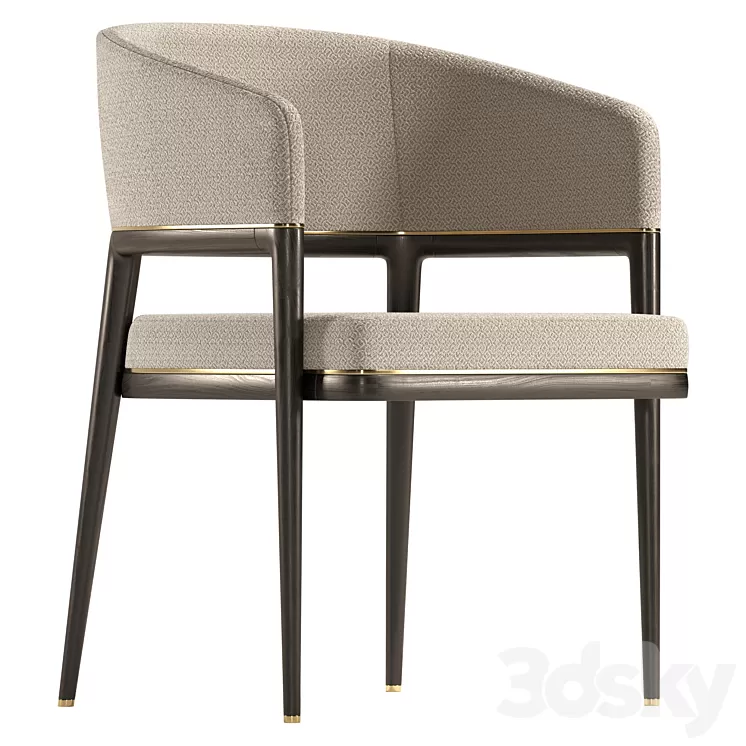 Aster – Mark dining chair 3D Model Free Download