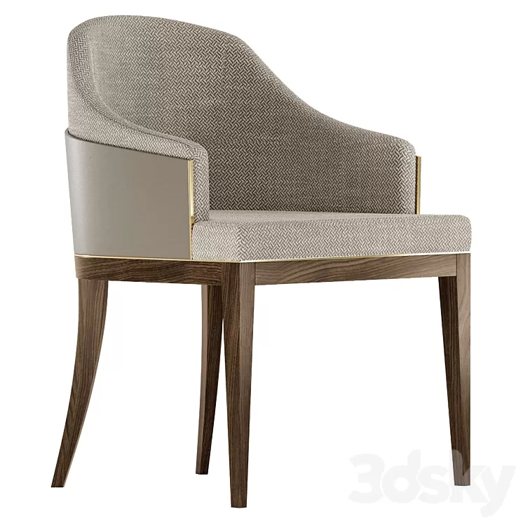 Aster – Wolfe dining chair 3D Model Free Download
