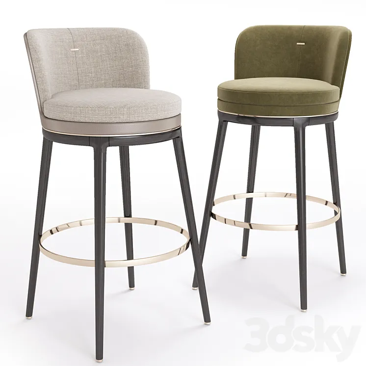 Aster_Hicks Bar stool 3D Model Free Download