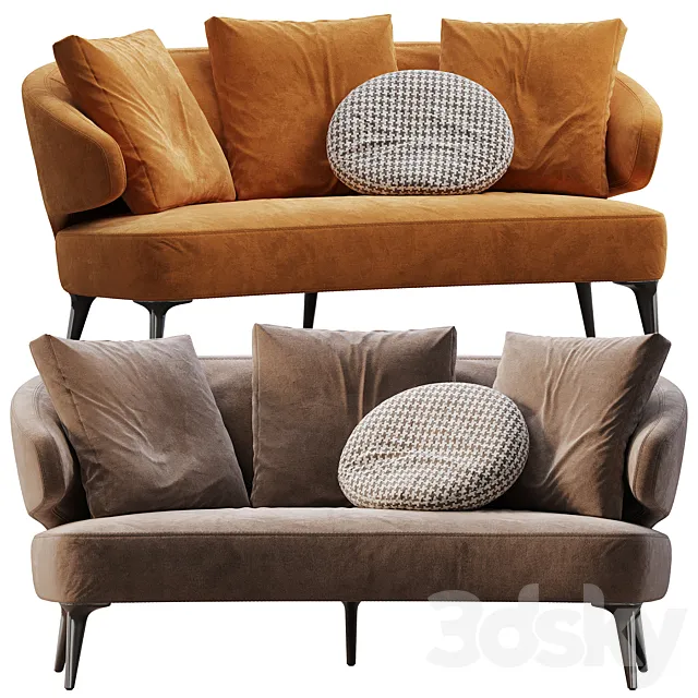 ASTON SOFA BY MINOTTI 3D Model ASTON SOFA BY MINOTTI 3D Model