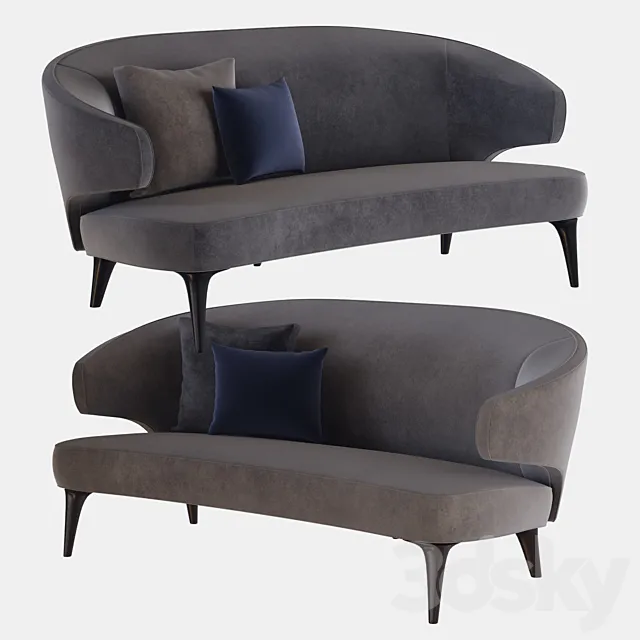 aston sofa minotti 3D Model