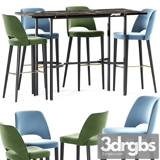 Astor Bar Stool And Bar Table 3D Model Download Astor Bar Stool And Bar Table 3D Model Download