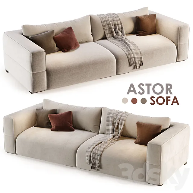 Astor Sofa by Noho Home 3DModel Astor Sofa by Noho Home 3DModel