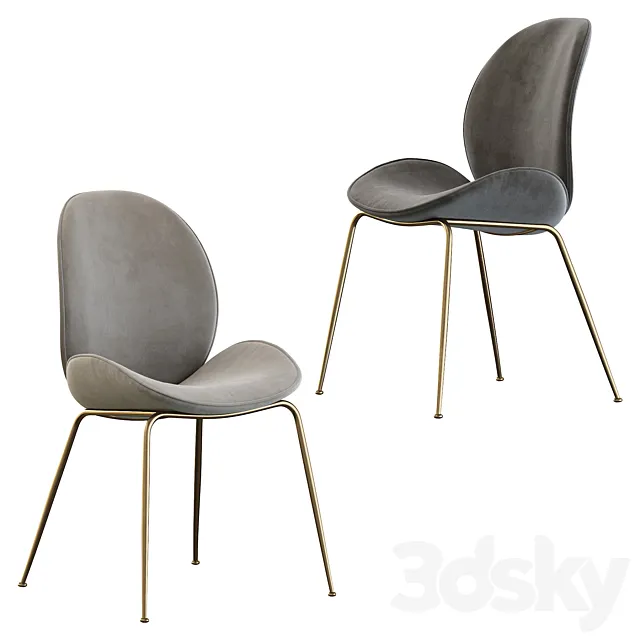 Astor Upholstered Dining Chair 3D Model
