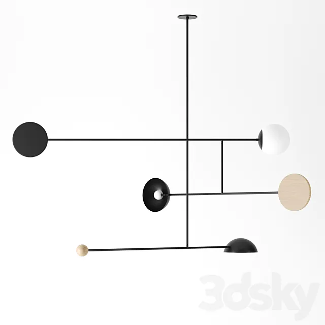 Astro mobile light 2 by Andrew Neyer 3D Model Astro mobile light 2 by Andrew Neyer 3D Model