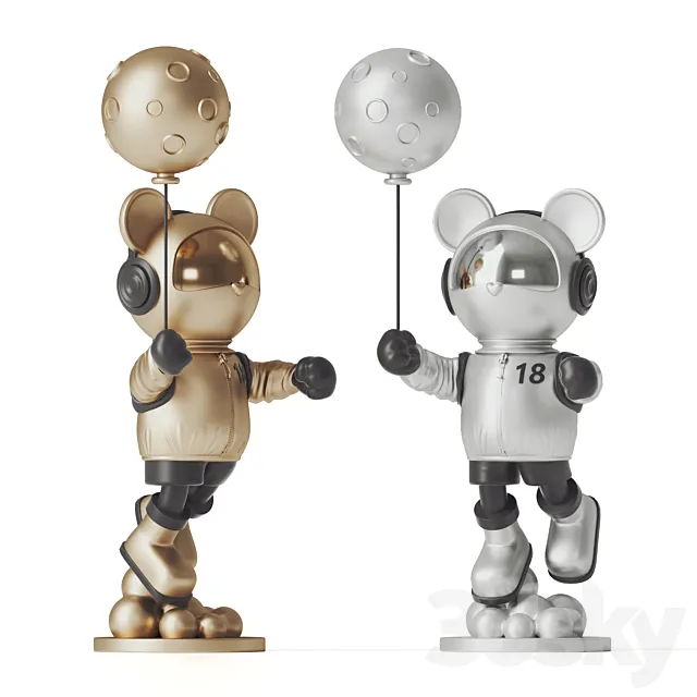 astronaut bear 3DModel astronaut bear 3DModel