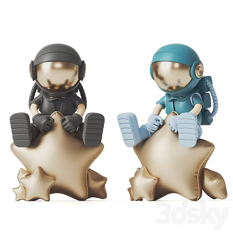 Astronaut Figure 3D Model Free Download