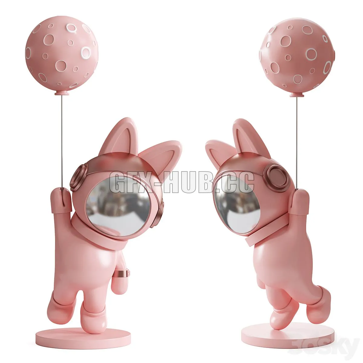 Astronaut sculpture 3D Model Astronaut sculpture 3D Model