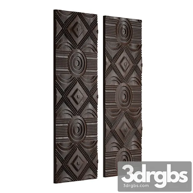 Asuka Wood Wall Panels 1 3D Model Download