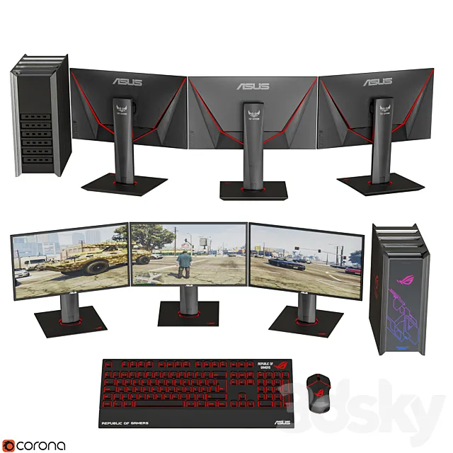Asus Gaming Collection 2 3DModel