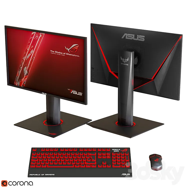 Asus_Gaming_Collection 3D Model Free Download