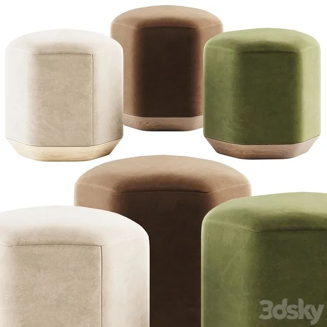 Atay Pouf by Verges 3D Model Atay Pouf by Verges 3D Model