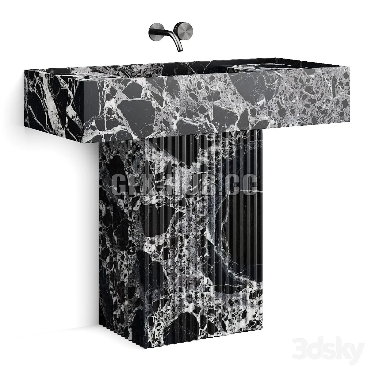 Atelier Il Granito Cecilia Bathroom Vanity 3D Model Atelier Il Granito Cecilia Bathroom Vanity 3D Model
