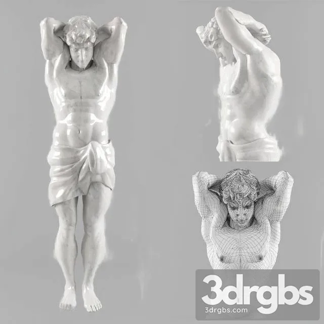 Atlant Statue 3D Model Download