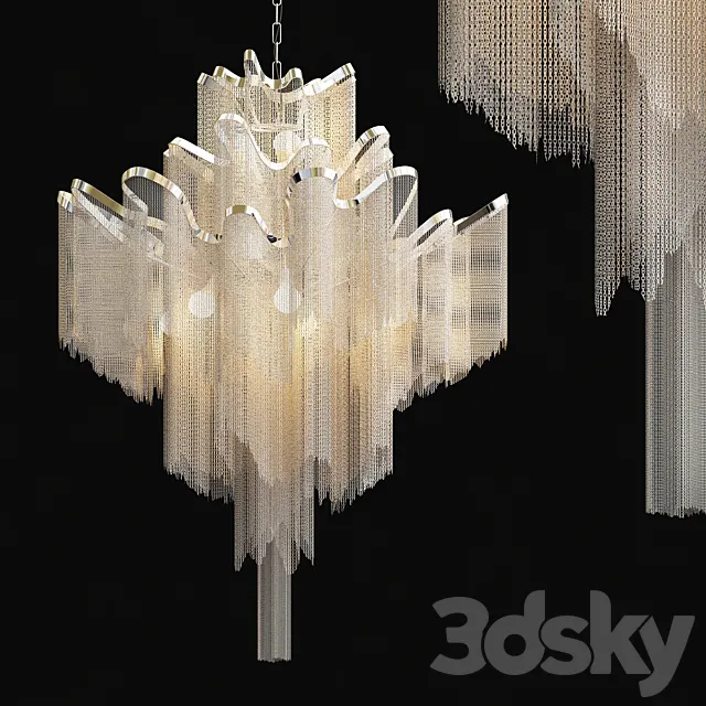Atlantis Chandelier chain lamp 3DModel