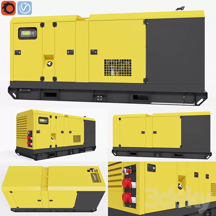 Atlas Copco QAS_150 3D Model