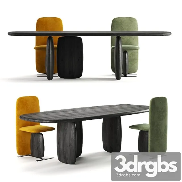 Atlas Dining Set 3D Model Download Atlas Dining Set 3D Model Download