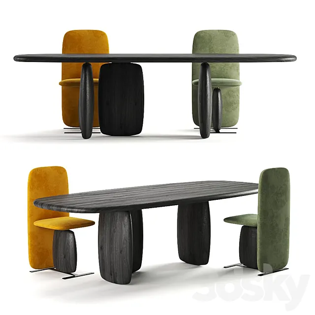 Atlas Dining Set 3DModel