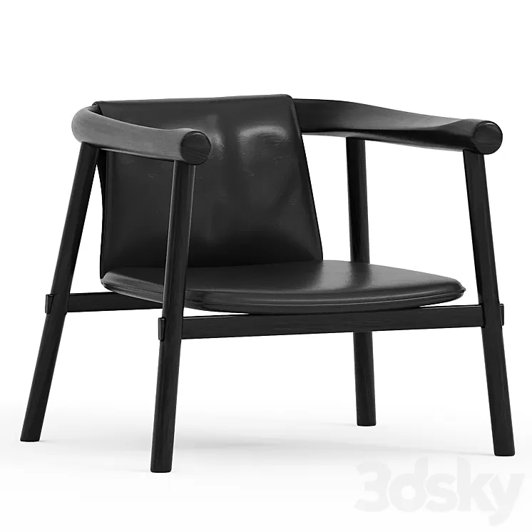Atlay Leather Armchair 3D Model Free Download