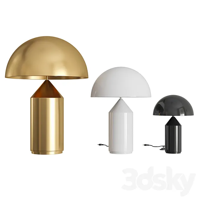 Atollo metal table lamp 3DModel Atollo metal table lamp 3DModel