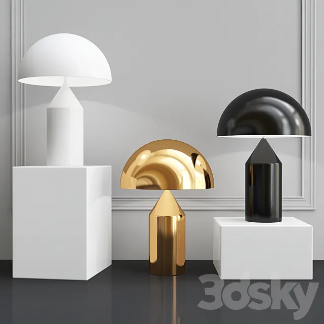 Atollo Table Lamp 3D Model