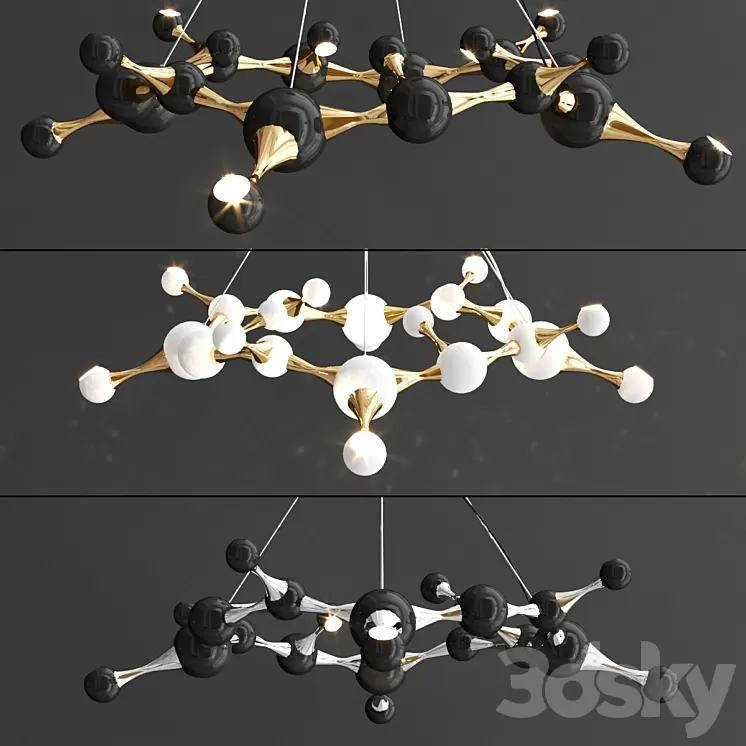 Atomic Round Suspension 3D Model Atomic Round Suspension 3D Model