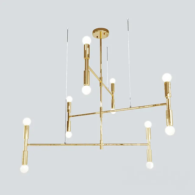 Atomium chandelier 3D Model