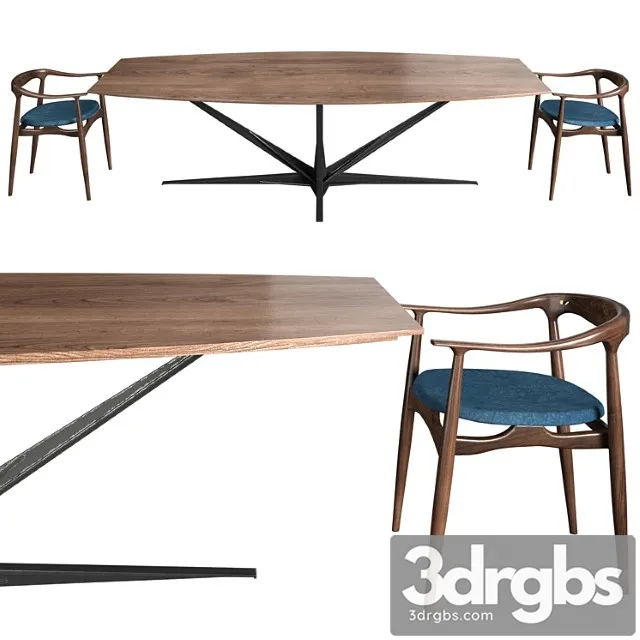 Atra korsu agave dining 2 3D Model Download Atra korsu agave dining 2 3D Model Download