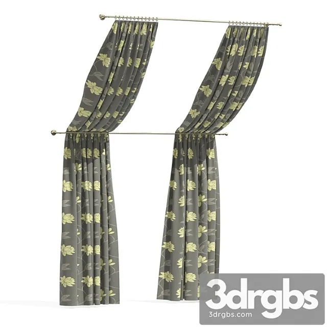 Attic Curtains 31 3D Model Download