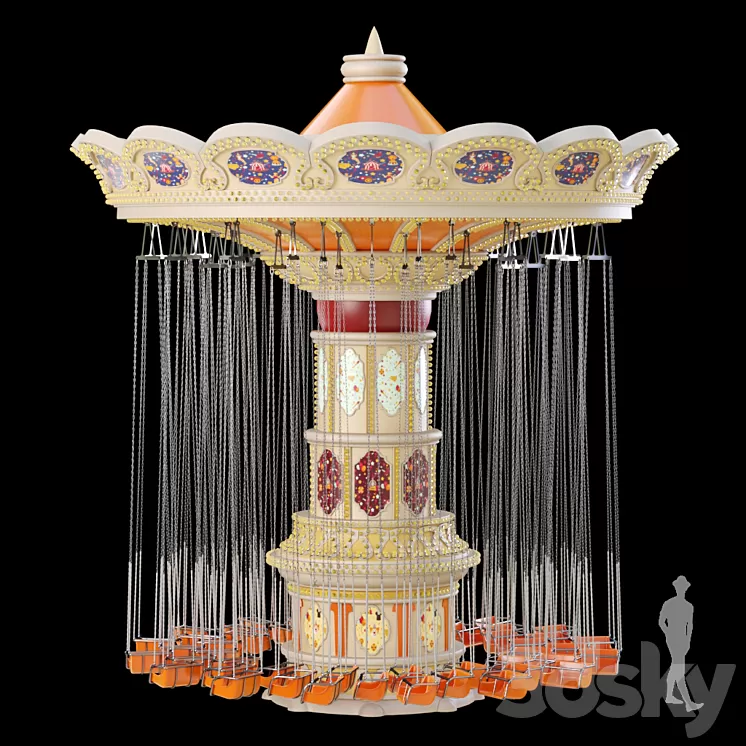 Attraction. Carousel 3D Model Attraction. Carousel 3D Model