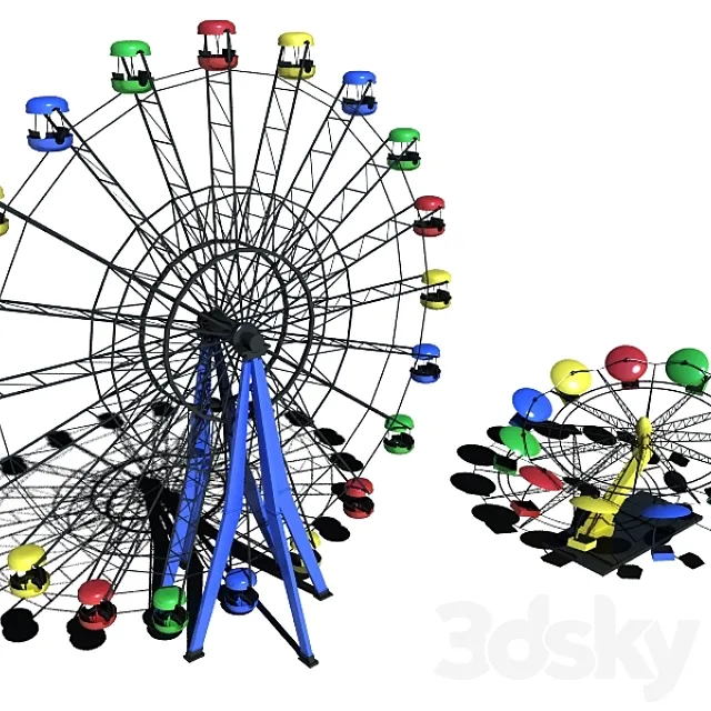 Attractions 3D Model Attractions 3D Model