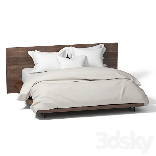 Atwood King Bed 3D Model Atwood King Bed 3D Model