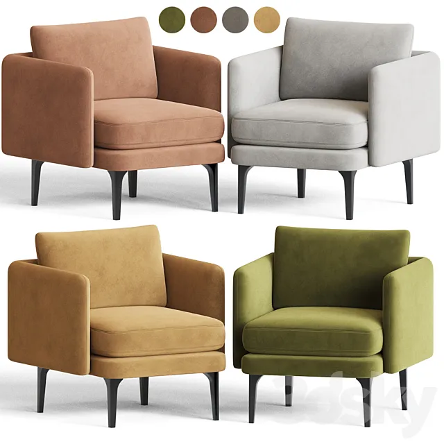 Auburn armchair westelm 3DModel