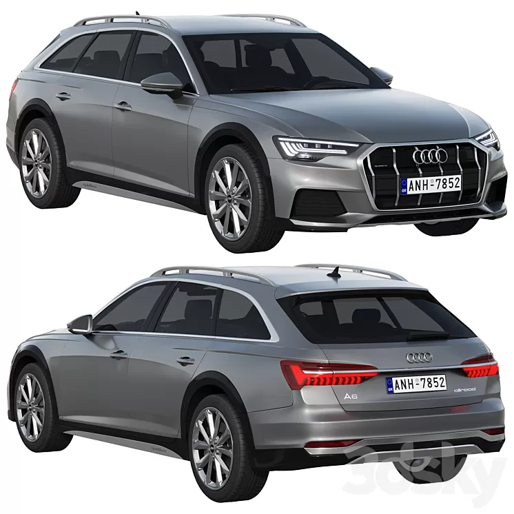 Audi A6 allroad quattro 3D Model Free Download