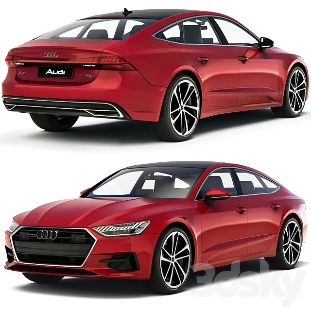Audi A7 Sportback 2018 3D Model
